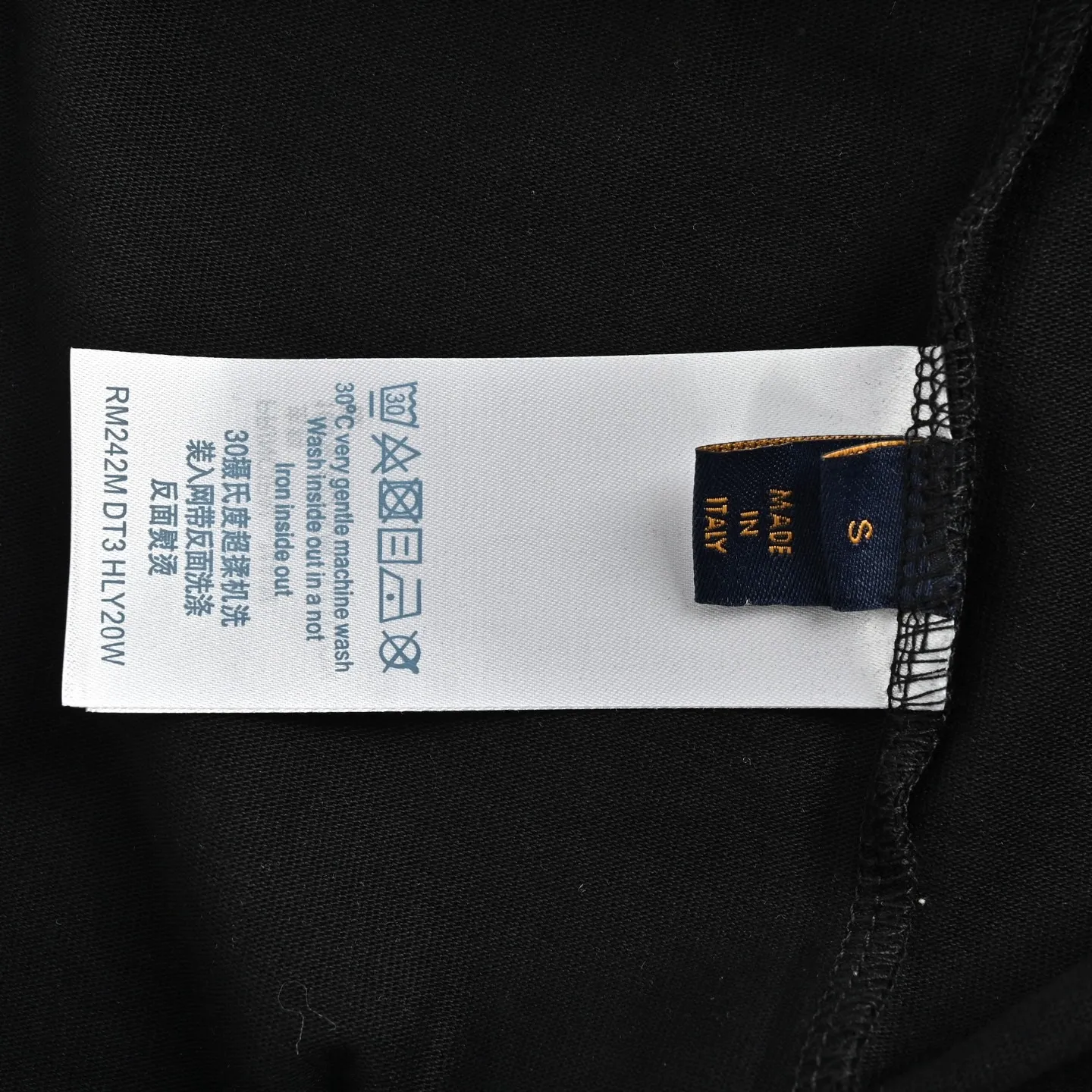 Louis Vuitton/Louis Vuitton 25ss line fake pocket embroidered short sleeves